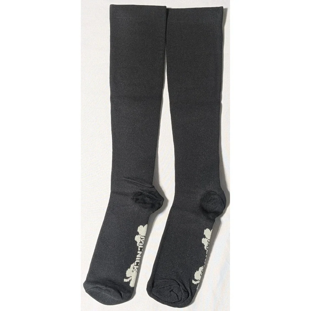 MCNICK (3 Pack) Women One Size‎ Fits All Black Copper Compression Socks NEW